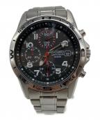 SEIKOセイコー）の古着「クォーツ SSブレスレット クロノグラフ」