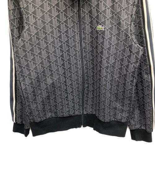 LACOSTE（ラコステ）LACOSTE (ラコステ) モノグラムジャカード トラックジャケット ブラック サイズ:Lの古着・服飾アイテム