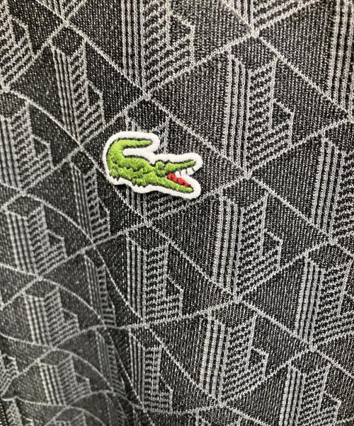 LACOSTE（ラコステ）LACOSTE (ラコステ) モノグラムジャカード トラックジャケット ブラック サイズ:Lの古着・服飾アイテム