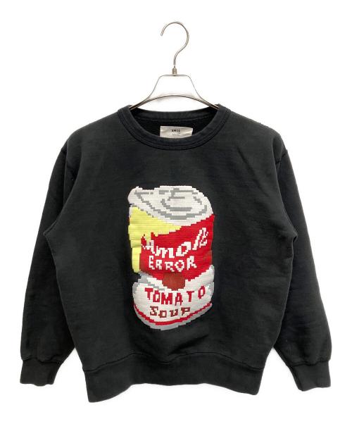 amok（アモク）amok (アモク) トマトスープ缶 スウェット ブラック サイズ:Sの古着・服飾アイテム