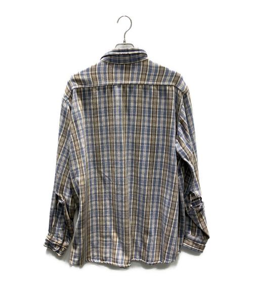 CarHartt（カーハート）CarHartt (カーハート) チェックシャツ ベージュ×ブルー サイズ:Freeの古着・服飾アイテム