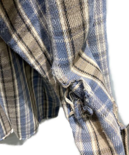 CarHartt（カーハート）CarHartt (カーハート) チェックシャツ ベージュ×ブルー サイズ:Freeの古着・服飾アイテム
