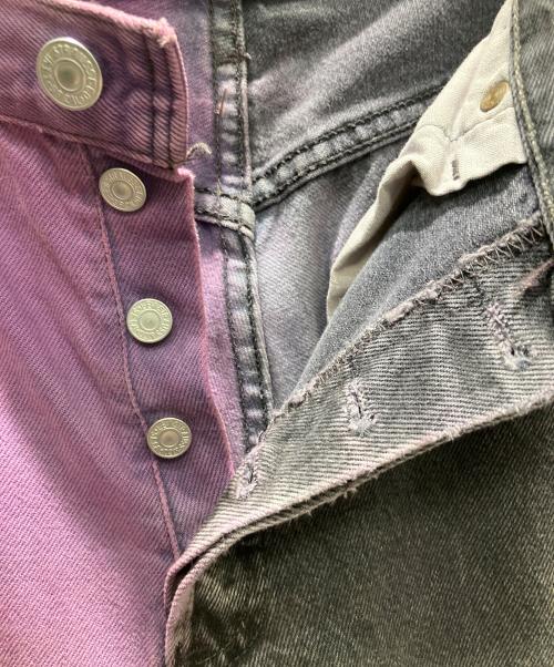 LEVI'S（リーバイス）LEVI'S (リーバイス) 501 リメイク品 USA製 90s デニムパンツ ブラック×パープル サイズ:W30の古着・服飾アイテム