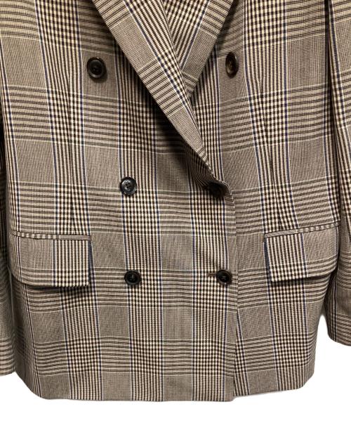 UNITED ARROWS（ユナイテッドアローズ）UNITED ARROWS (ユナイテッドアローズ) ダブルブレザージャケット ブラウン サイズ:38の古着・服飾アイテム