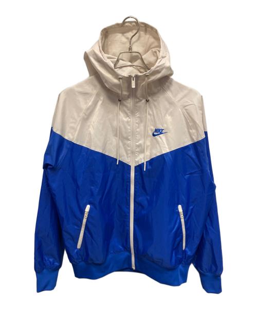 NIKE（ナイキ）NIKE (ナイキ) NSW HERITAGE ES WINDRUNNER ウインドブレーカー ベージュ×ブルー サイズ:Mの古着・服飾アイテム