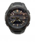 CASIOカシオ）の古着「ウェーブセプター 電波ソーラー リストウォッチ」｜ブラック