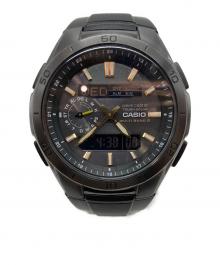 CASIO（カシオ）の古着「ウェーブセプター 電波ソーラー リストウォッチ」｜ブラック