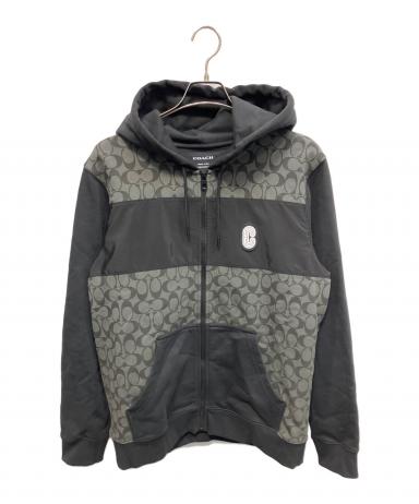 中古・古着通販】COACH (コーチ) ジップパーカー ブラック サイズ:M