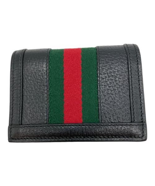 GUCCI（グッチ）GUCCI (グッチ) オフィディアGG マーモント シェリーライン ミニウォレット ブラックの古着・服飾アイテム