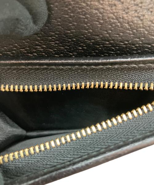 GUCCI（グッチ）GUCCI (グッチ) オフィディアGG マーモント シェリーライン ミニウォレット ブラックの古着・服飾アイテム