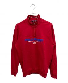 POLO SPORT（ポロスポーツ）の古着「90sハーフジップスウェット」｜レッド