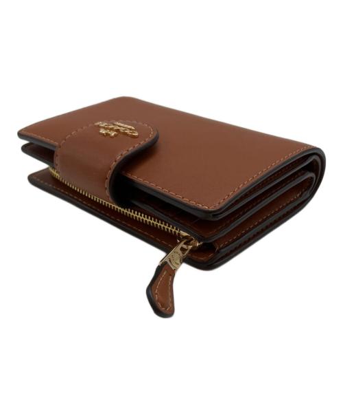 COACH（コーチ）COACH (コーチ) ミディアム コーナー ジップ ウォレット ブラウンの古着・服飾アイテム