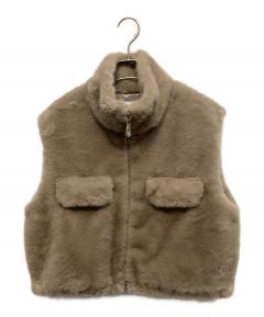 中古・古着通販】LUDLOW (ラドロー) カシミヤファーベスト ホワイト