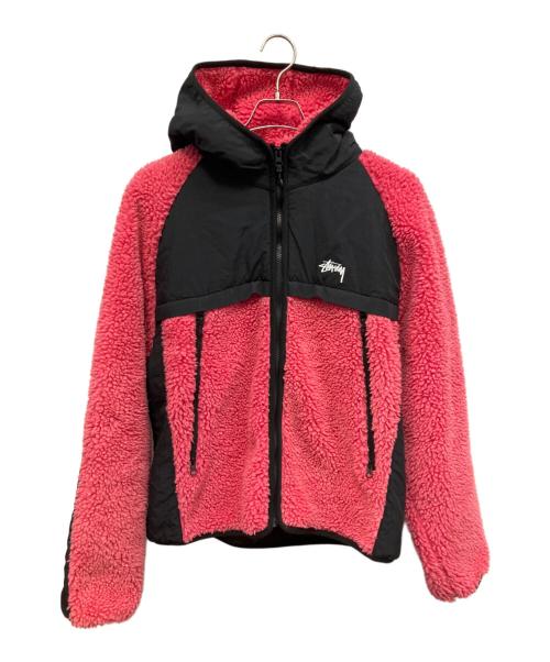 stussy（ステューシー）stussy (ステューシー) ボアジャケット ショッキングピンク サイズ:Mの古着・服飾アイテム