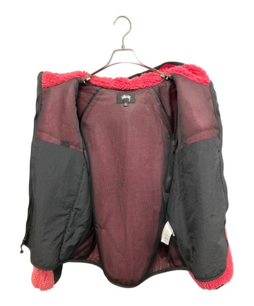 stussy（ステューシー）stussy (ステューシー) ボアジャケット ショッキングピンク サイズ:Mの古着・服飾アイテム