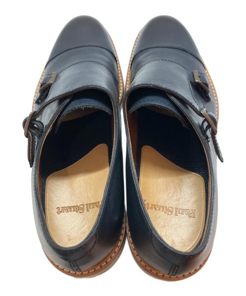 Paul Stuart（ポールスチュアート）Paul Stuart (ポールスチュアート) ダブルモンク ドレスシューズ ネイビー サイズ:26.5cmの古着・服飾アイテム