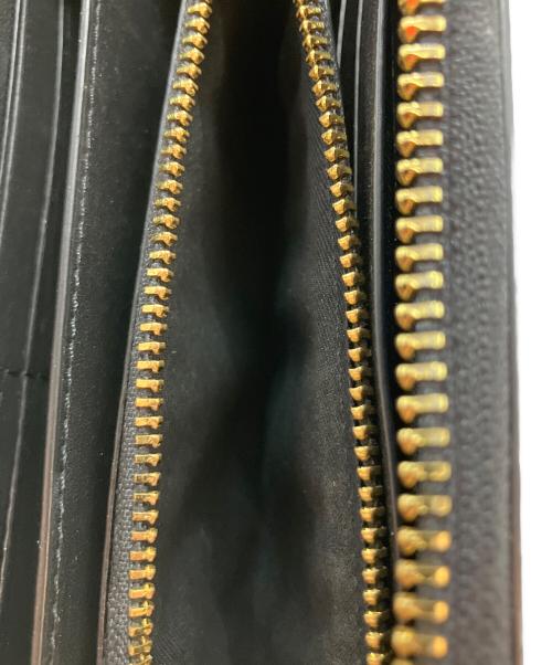 COACH（コーチ）COACH (コーチ) ロング ジップ アラウンド ウォレット シグネチャー キャンバス 長財布 ブラウン×ブラックの古着・服飾アイテム