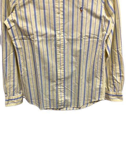 POLO RALPH LAUREN（ポロ・ラルフローレン）POLO RALPH LAUREN (ポロ・ラルフローレン) ストライプ 長袖シャツ イエロー×スカイブルー サイズ:Sの古着・服飾アイテム