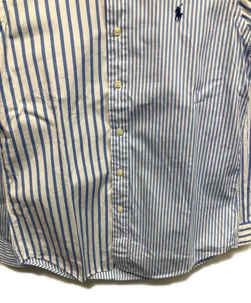 POLO RALPH LAUREN（ポロ・ラルフローレン）POLO RALPH LAUREN (ポロ・ラルフローレン) ストライプ 長袖シャツ ホワイト×スカイブルー サイズ:Sの古着・服飾アイテム