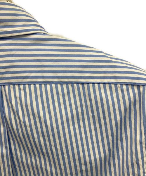 POLO RALPH LAUREN（ポロ・ラルフローレン）POLO RALPH LAUREN (ポロ・ラルフローレン) ストライプ 長袖シャツ ホワイト×スカイブルー サイズ:Sの古着・服飾アイテム