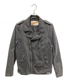 Schott×CRIMIE（ショット×クライミー）の古着「ダブルライダースジャケット」｜グレー