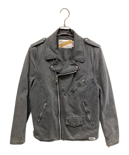 Schott（ショット）Schott (ショット) CRIMIE (クライミー) ダブルライダースジャケット グレー サイズ:Lの古着・服飾アイテム