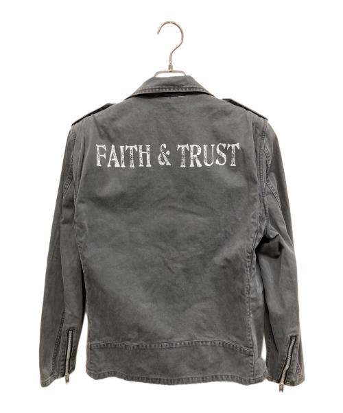 Schott（ショット）Schott (ショット) CRIMIE (クライミー) ダブルライダースジャケット グレー サイズ:Lの古着・服飾アイテム