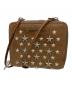 JIMMY CHOO（ジミーチュウ）の古着「スタッズ ショルダーウォレット」｜ブラウン