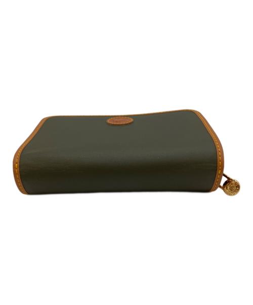 HUNTING WORLD（ハンティングワールド）HUNTING WORLD (ハンティングワールド) 2つ折り財布 グリーン×ブラウンの古着・服飾アイテム