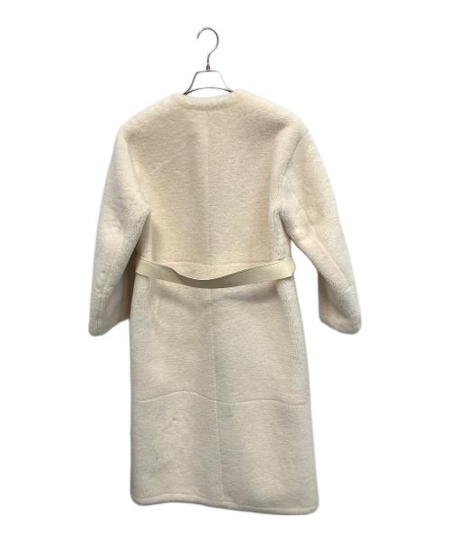 ZARA（ザラ）ZARA (ザラ) フェイクファーコート アイボリー サイズ:Mの古着・服飾アイテム