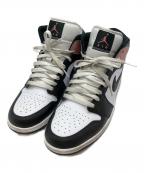 NIKEナイキ）の古着「Air Jordan 1 Mid エアジョーダン1 ミッド ハイカットスニーカー」｜ピンク×ブラック