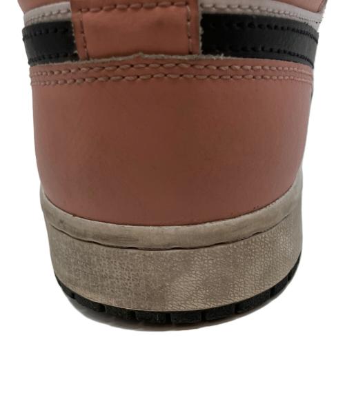 NIKE（ナイキ）NIKE (ナイキ) Air Jordan 1 Mid エアジョーダン1 ミッド ハイカットスニーカー ピンク×ブラック サイズ:27.5cmの古着・服飾アイテム