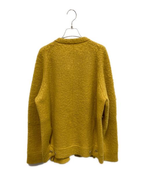 stein（シュタイン）stein (シュタイン) SUPER KID MOHAIR CARDIGAN スーパーキッドモヘア 厚手カーディガン イエロー サイズ:Sの古着・服飾アイテム