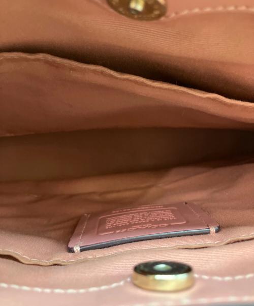 COACH（コーチ）COACH (コーチ) ハンドバッグ ベージュ×ピンクの古着・服飾アイテム
