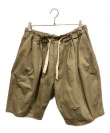is-ness（イズネス）の古着「BALLOON EZ SHORTS ハーフパンツ」｜カーキ