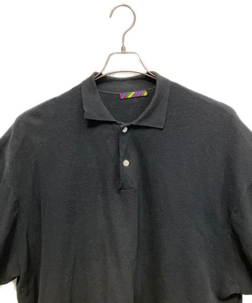 is-ness（イズネス）is-ness (イズネス) KNITTED BIG POLO ポロシャツ ブラック サイズ:Lの古着・服飾アイテム