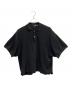 is-ness（イズネス）の古着「KNITTED BIG POLO ポロシャツ」｜ブラック