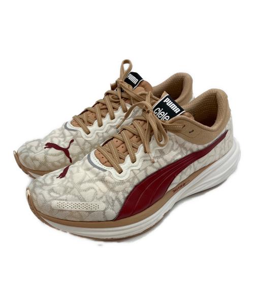 PUMA（プーマ）PUMA (プーマ) Deviate Nitro 2 x Ciele 'Dusty Tan' ランニングスニーカー ホワイト×ベージュ サイズ:27.5cmの古着・服飾アイテム
