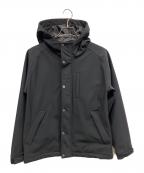 SHIPSシップス）の古着「ストレッチ 裏フリース ポンチ マウンテンパーカー」｜ブラック