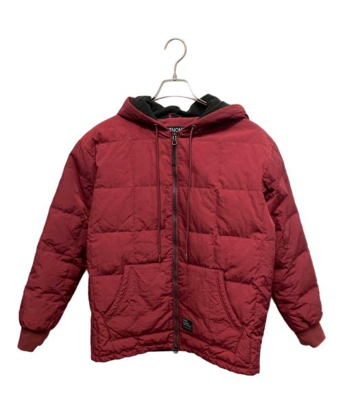 TAION（タイオン）TAION (タイオン) キルティングダウンジャケット レッド サイズ:Mの古着・服飾アイテム