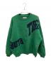 TIGHTBOOTH PRODUCTION（タイトブースプロダクション）の古着「Acid Logo Knit Sweater 厚手ニット」｜グリーン