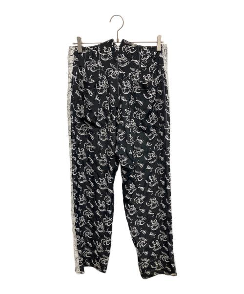 sulvam（サルバム）sulvam (サルバム) Reversible side chapter pants リバーシブルサイドチャプターパンツ ブラック×ホワイト サイズ:Sの古着・服飾アイテム
