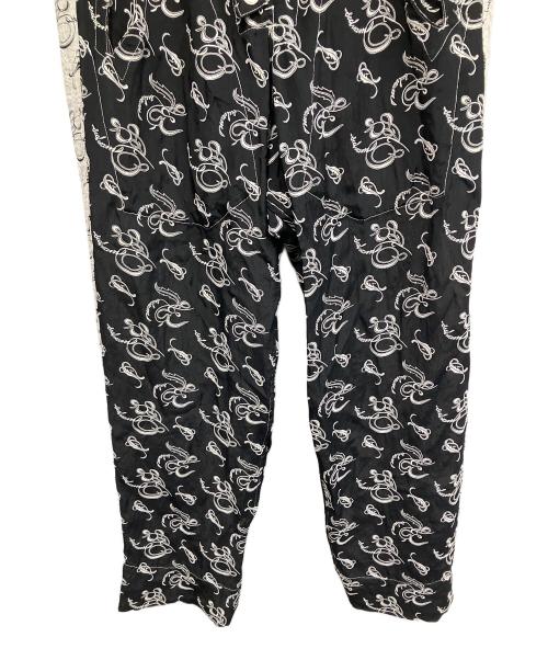 sulvam（サルバム）sulvam (サルバム) Reversible side chapter pants リバーシブルサイドチャプターパンツ ブラック×ホワイト サイズ:Sの古着・服飾アイテム