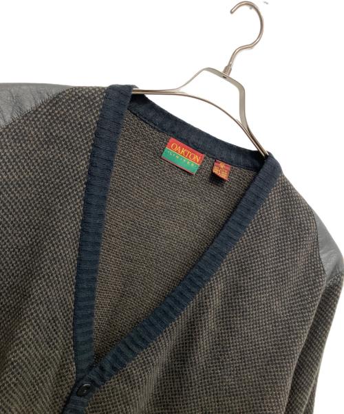 OAKTON（オークトン）OAKTON (オークトン) 厚手カーディガン ブラウン サイズ:Mの古着・服飾アイテム