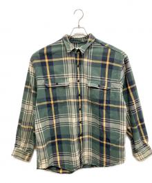 Eddie Bauer（エディーバウアー）の古着「長袖シャツ」｜グリーン