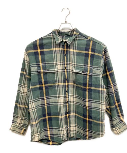 Eddie Bauer（エディーバウアー）Eddie Bauer (エディーバウアー) 長袖シャツ グリーン サイズ:XLの古着・服飾アイテム