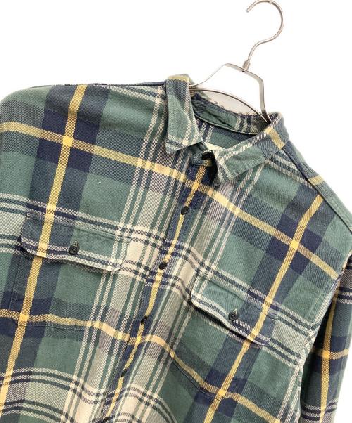 Eddie Bauer（エディーバウアー）Eddie Bauer (エディーバウアー) 長袖シャツ グリーン サイズ:XLの古着・服飾アイテム