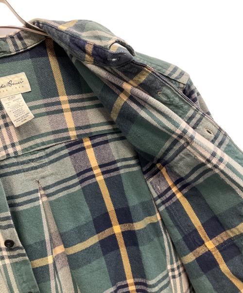 Eddie Bauer（エディーバウアー）Eddie Bauer (エディーバウアー) 長袖シャツ グリーン サイズ:XLの古着・服飾アイテム