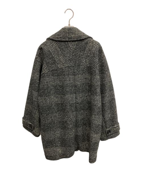 Spick and Span（スピック＆スパン）Spick and Span (スピック＆スパン) チェック ダブルコート ブラック サイズ:36の古着・服飾アイテム