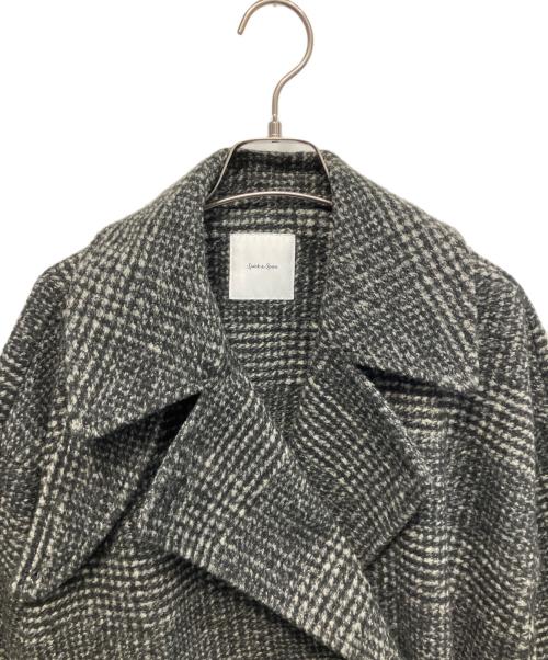 Spick and Span（スピック＆スパン）Spick and Span (スピック＆スパン) チェック ダブルコート ブラック サイズ:36の古着・服飾アイテム